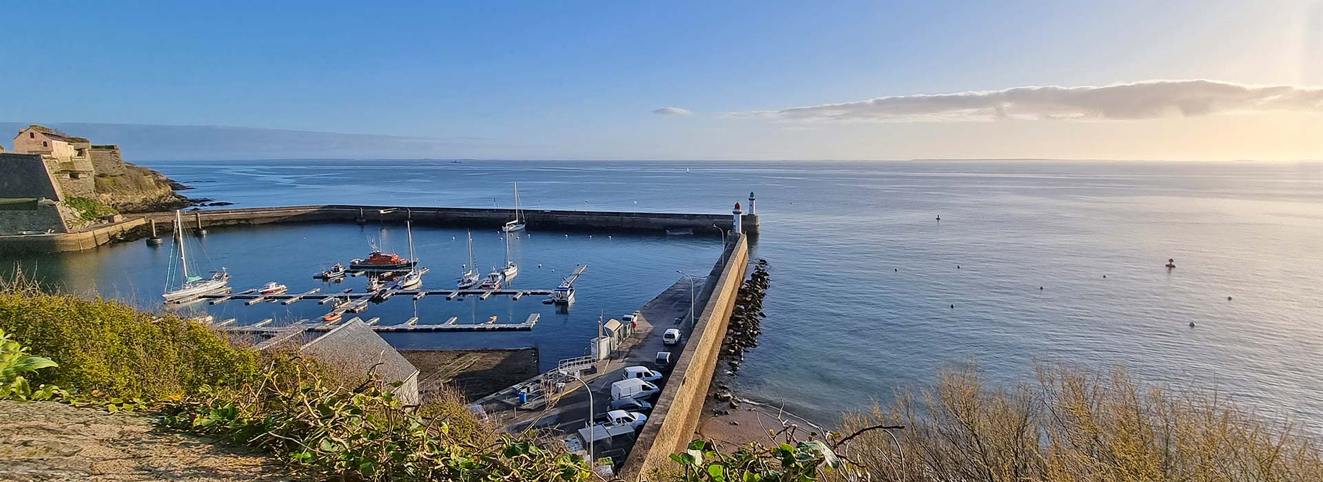 La vue sur mer depuis l’hôtel Vauban